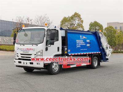 Isuzu 10 cbm automatic rear loader garbage truck