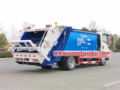 Isuzu 10 cbm automatic rear loader garbage truck