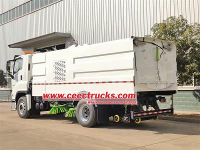 Isuzu 12 cbm mechanical vacuum sweeper truck