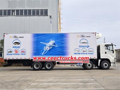 Isuzu 8x4 refrigerated reefer box truck