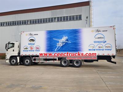 Isuzu 8x4 refrigerated reefer box truck