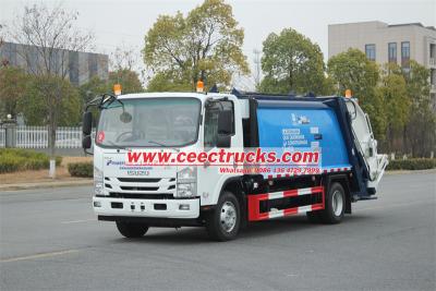 Isuzu ELF automatic rear loader garbage truck