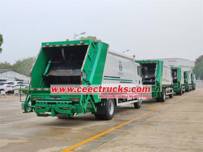 2025 new FAW 4x2 10CBM rear loader garbage truck