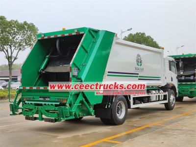 2025 new FAW 4x2 10CBM rear loader garbage truck