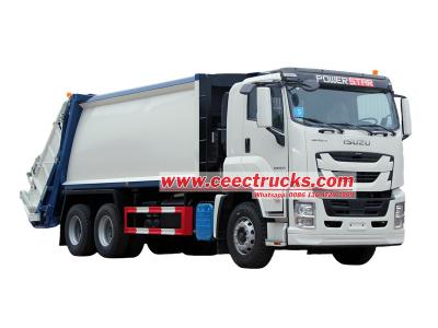 ISUZU GIGA 380HP rear loader packer garbage truck