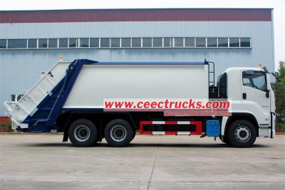 ISUZU GIGA 380HP rear loader packer garbage truck