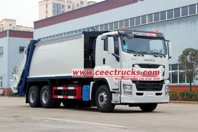 ISUZU GIGA 380HP rear loader packer garbage truck