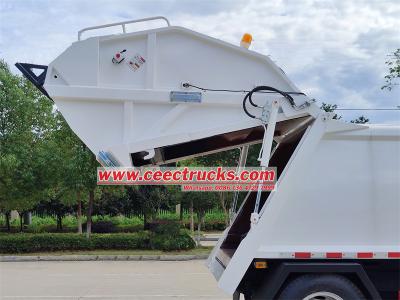 Isuzu ELF automatic rear loader garbage truck