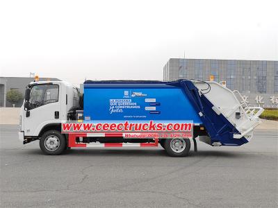 Isuzu 10 yard rear lift garbage truck