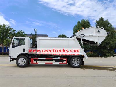 Isuzu ELF automatic rear loader garbage truck