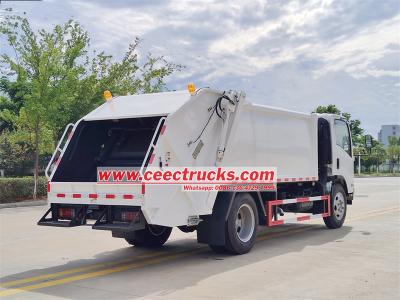 Isuzu ELF automatic rear loader garbage truck