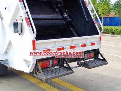 Isuzu ELF automatic rear loader garbage truck