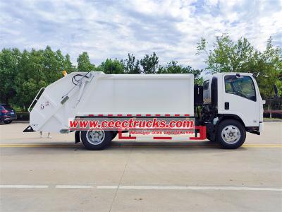 Isuzu ELF automatic rear loader garbage truck