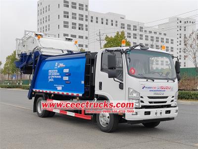 Isuzu 10 yard rear lift garbage truck