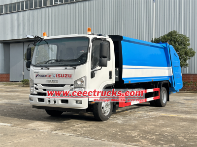 ISUZU NPR 10CBM rear loader waste collection truck