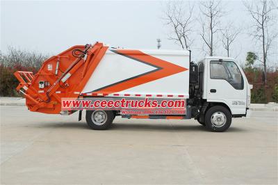 ISUZU 6CBM refuse compactor truck for sale