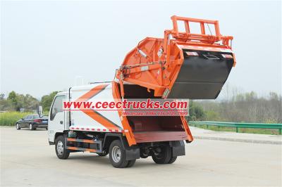 ISUZU 6CBM refuse compactor truck for sale