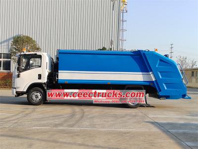 ISUZU NPR 10CBM rear loader waste collection truck