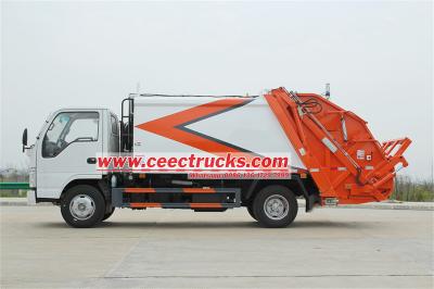 ISUZU 6CBM refuse compactor truck for sale