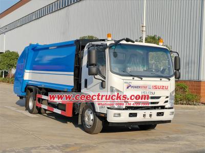 ISUZU NPR 10CBM rear loader waste collection truck