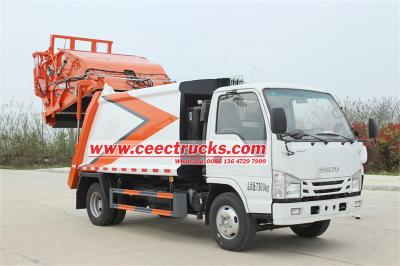 ISUZU 6CBM refuse compactor truck for sale