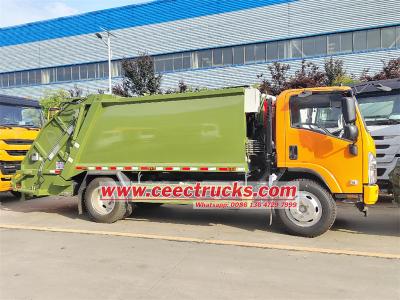 ISUZU NPR 8CBM 10 yard rear loader trash compactor