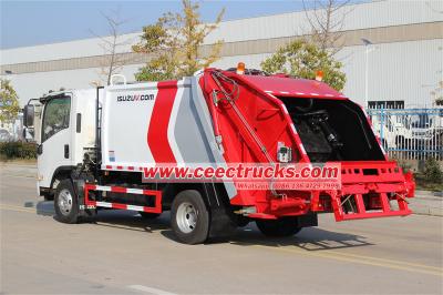 ISUZU ELF 8CBM rear loader waste collection truck