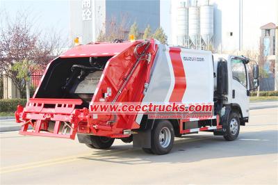 ISUZU ELF 8CBM rear loader waste collection truck