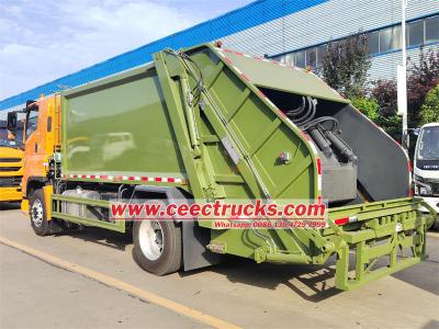 ISUZU NPR 8CBM 10 yard rear loader trash compactor