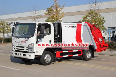 ISUZU ELF 8CBM rear loader waste collection truck