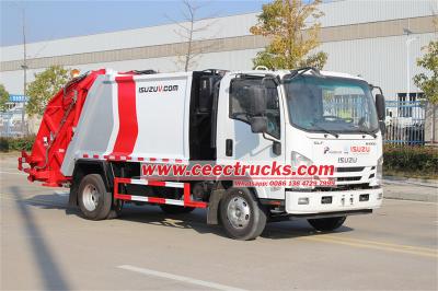 ISUZU ELF 8CBM rear loader waste collection truck