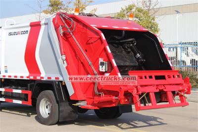 ISUZU ELF 8CBM rear loader waste collection truck