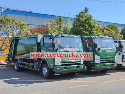 ISUZU NPR 8CBM refuse compactor truck