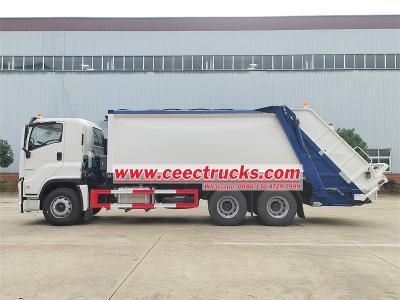 Isuzu 25 cbm rear loader compactor truck