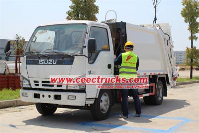 ISUZU NKR 6CBM refuse compactor garbage truck