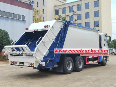 Isuzu 25 cbm rear loader compactor truck