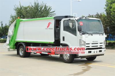 ISUZU NPR NQR 10CBM rear end loader garbage truck