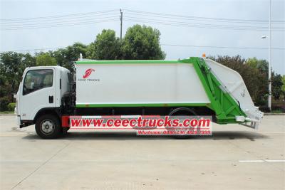 ISUZU NPR NQR 10CBM rear end loader garbage truck