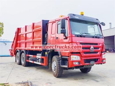 HOWO 25 cbm truck trash compactor