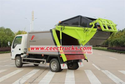 ISUZU NKR 5CBM rear loader compactor garbage lorry