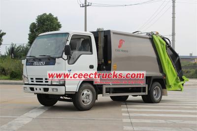 ISUZU NKR 5CBM rear loader compactor garbage lorry