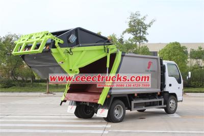 ISUZU NKR 5CBM rear loader compactor garbage lorry