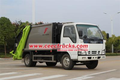 ISUZU NKR 5CBM rear loader compactor garbage lorry