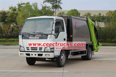 ISUZU NKR 5CBM rear loader compactor garbage lorry