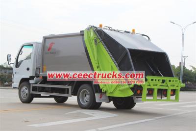 ISUZU NKR 5CBM rear loader compactor garbage lorry