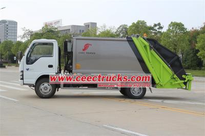 ISUZU NKR 5CBM rear loader compactor garbage lorry