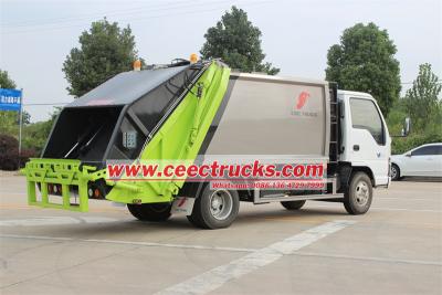 ISUZU NKR 5CBM rear loader compactor garbage lorry