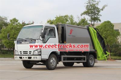 ISUZU NKR 5CBM rear loader compactor garbage lorry