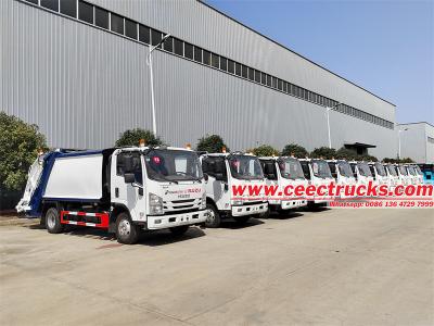 Isuzu 10cbm garbage truck with compactor