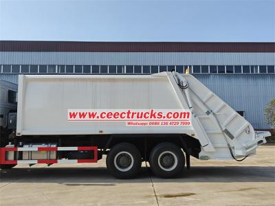 HOWO 20 cbm garbage compactor truck